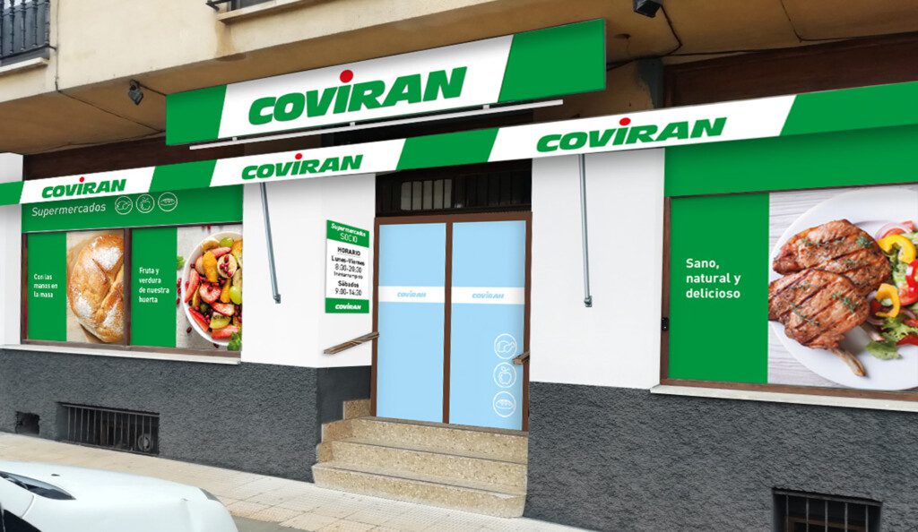 JOYFER ROTULACION PAMPLONA RENOVACION FACHADA COVIRAN